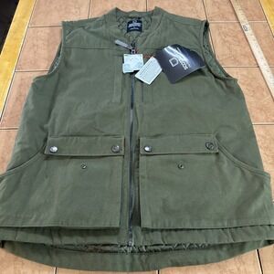 NEW ScotteVest 26 Pocket Green Sportsman Vest Men's Sz L Travel Canvas TEC Zip